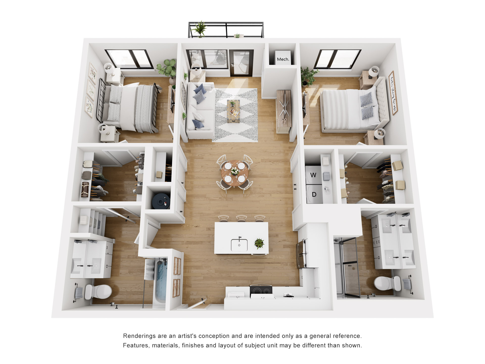 Floor plan layout diagram for B3.1-1138